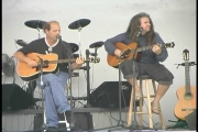 Greg Burke on the right - Custom built guitars and repairs