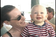 Mother and son... happy to be here