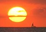 Sailboat sunset
