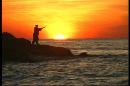Picture-of-a-man-fishing-in-the-sunset
