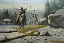Picture-of-a-painting-of-indians-on-horseback